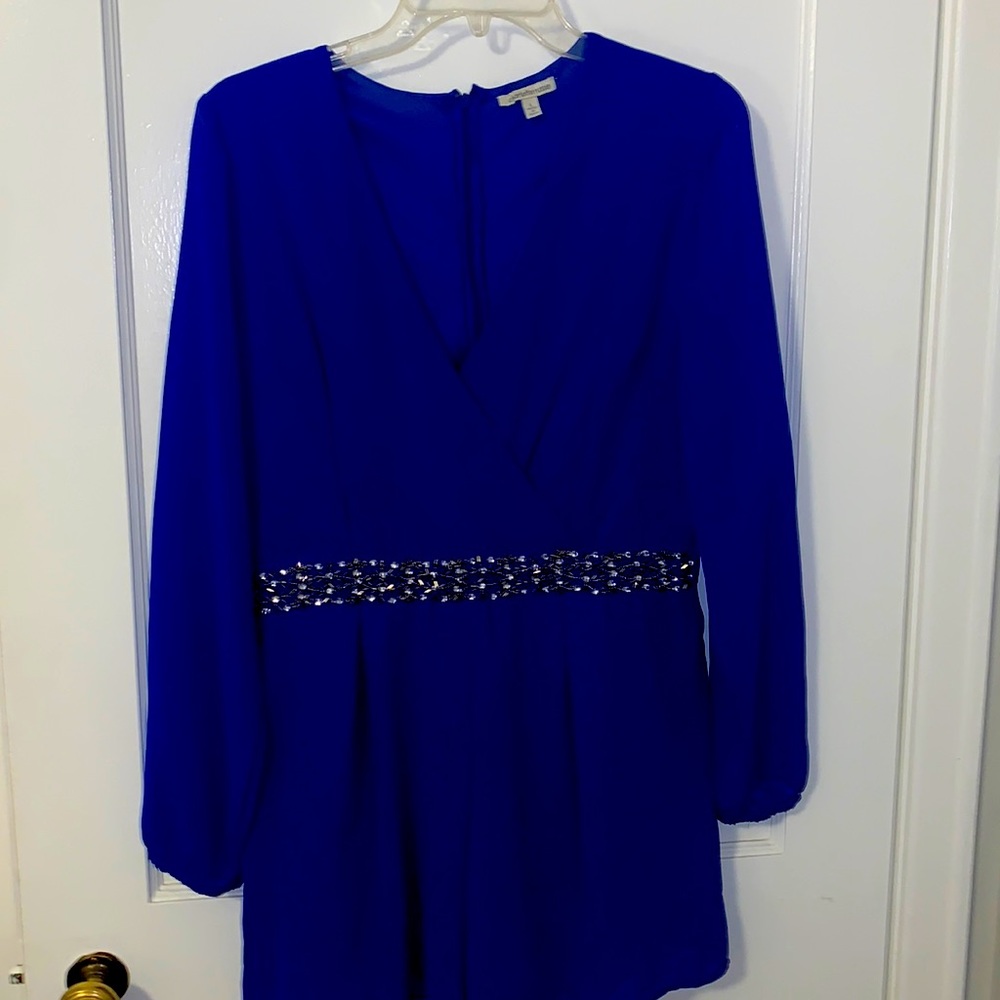 Charlotte Russe blue shorts romper